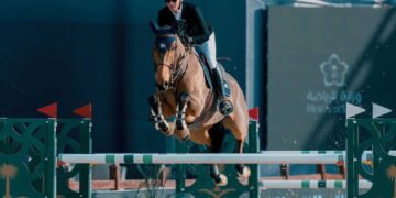 تصفيات بطولة لونجين العالمية لقفز الحواجز .. الفارس الإيطالي جاوديانو يتوّج بكأس وزارة الرياضة