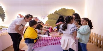 اقبال كبير للزوار في مهرجان الوليمة السعودي مع ركن الأطفال