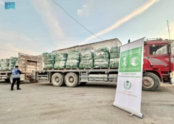 قوافل إغاثية سعودية جديدة تصل إلى قطاع غزة