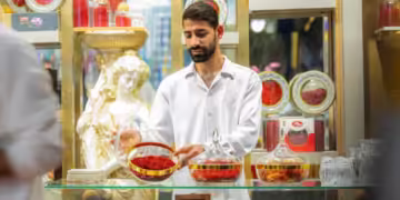 "الزعفران الإيراني " يستهوي زوار بوليفارد وورلد