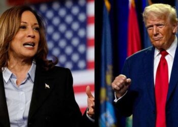 تعادل ترامب وهاريس في أول اقتراع بانتخابات الولايات المتحدة