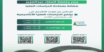 مجانا.. جامعة الملك عبدالعزيز تفتح باب التقديم على أكثر من 100 برنامج ماجستير ودكتوراة