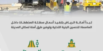 بدء أعمال السفلتة في أكثر من 45 مخططًا جديدًا في الرياض