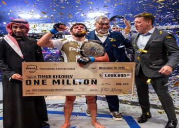 اختتام نهائيات الموسم الافتتاحي لدوري المقاتلين المحترفين في الرياض