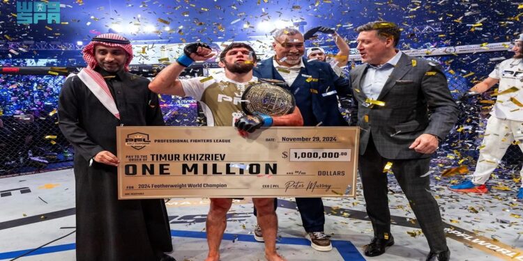 اختتام نهائيات الموسم الافتتاحي لدوري المقاتلين المحترفين في الرياض