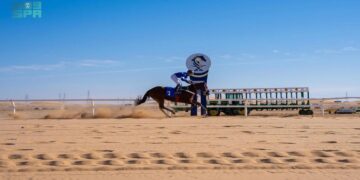 "الرهبان" يتوج بكأس سادس سباقات ميدان الفروسية بالجوف