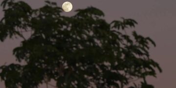 رصد القمر البارد في سماء الحدود الشمالية