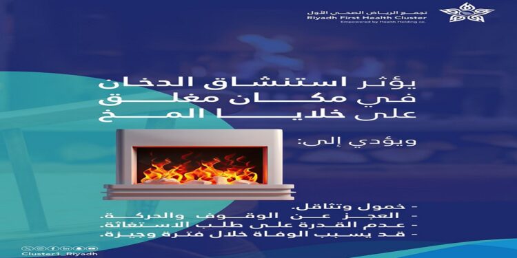 احذر.. استنشاق الدخان في الأماكن المغلقة قد يسبب الوفاة