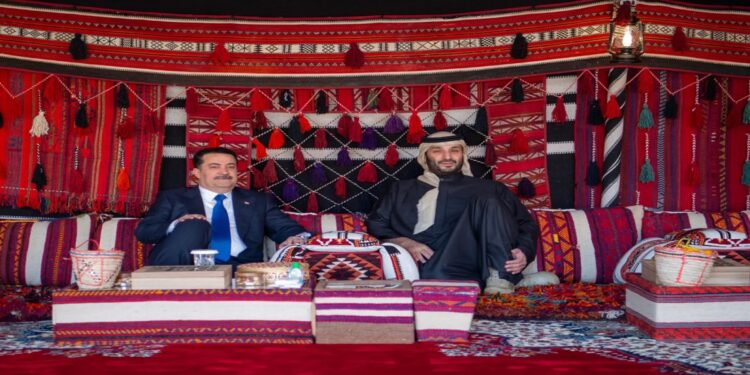 ولي العهد السعودي يلتقي رئيس وزراء العراق في العلا