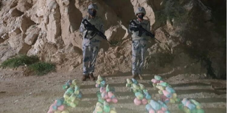 "حرس الحدود بجازان يحبط تهريب 270 كيلوجرامًا من القات المخدر"