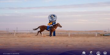 "بنت مهجدة تتوج بطلة خامس سباقات ميدان الفروسية بالجوف"
