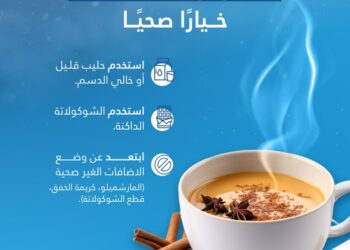 3 إرشادات للاستمتاع بكوب شوكولاتة ساخنة بطريقة صحية