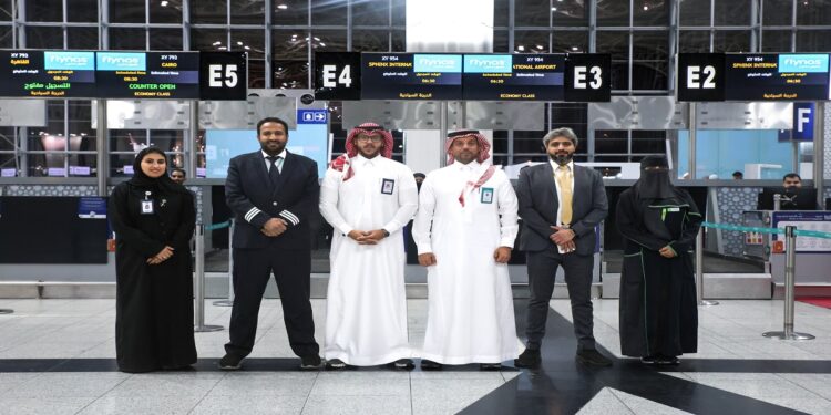 طيران ناس يحتفل بتدشين رحلاته المباشرة بين المدينة المنورة ومطار سفنكس في القاهرة