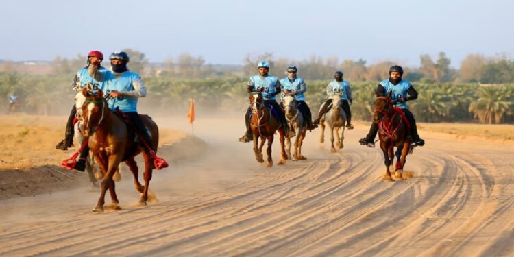 "الزايدي" يتوج بطلاً لسباق التحدي للقدرة والتحمل لمسافة 120 كم
