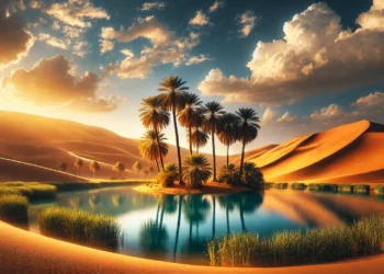 “بحيرة برودان.. واحة ساحرة بين نخيل الصحراء جنوب شقراء”