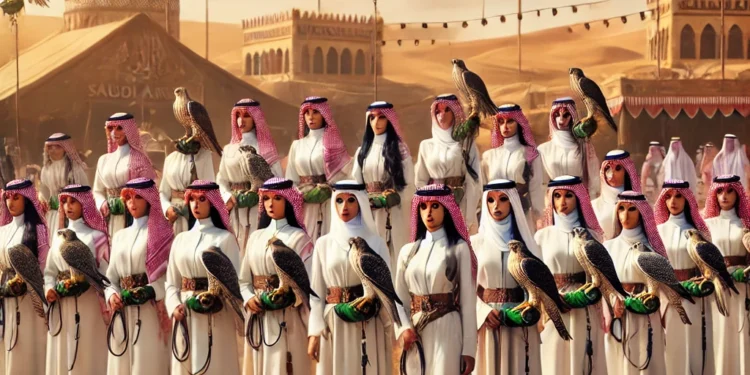 مهرجان الملك عبد العزيز للصقور.. 17 صقارة سعودية يلفتن الأنظار