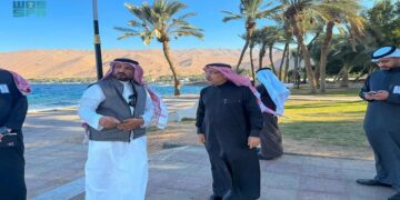 أمين منطقة تبوك يتفقد المشروعات البلدية بمحافظة حقل