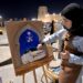 لوحات فنية تُبرز جمال السيارات في عرض الرامس بوسط العوامية