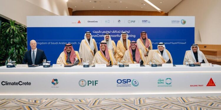 سمو وزير الطاقة يشهد توقيع مذكرة تفاهم لإطلاق تحالف “نوفس كريت” لقيادة الابتكار في الخرسانة المستدامة