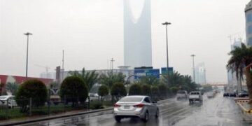 الأرصاد: استمرار هطول الأمطار على أجزاء من الرياض حتى الاثنين