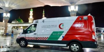 فرع هيئة الهلال الأحمر بالمدينة المنورة يستقبل أكثر من 123 ألف بلاغ في 2024