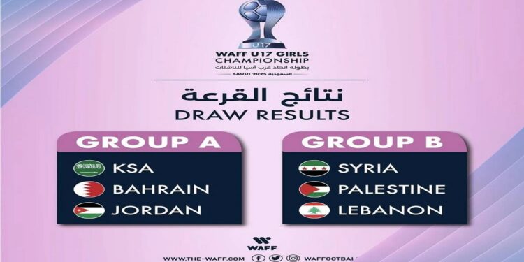 “«ناشئات غرب آسيا»: السعودية تصطدم بالبحرين وتواجه الأردن”