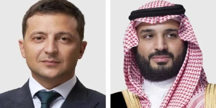 محمد بن سلمان وزيلينسكي يبحثان جهود حل الأزمة الأوكرانية-الروسية