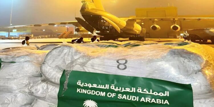 الطائرة السعودية الإغاثية الثامنة تصل إلى مطار دمشق
