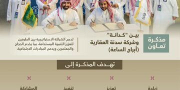 “كدانة” توقع عددًا من الاتفاقيات الاقتصادية في مجالات مختلفة