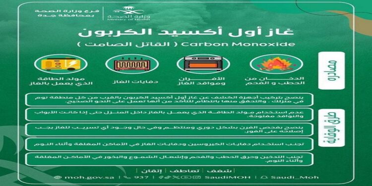 “القاتل الصامت”.. الصحة تحذر من مخاطر أول أكسيد الكربون وتقدم نصائح للوقاية