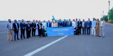 طيران ناس يحتفل بتدشين أولى رحلاته المباشرة بين جدة وجيبوتي