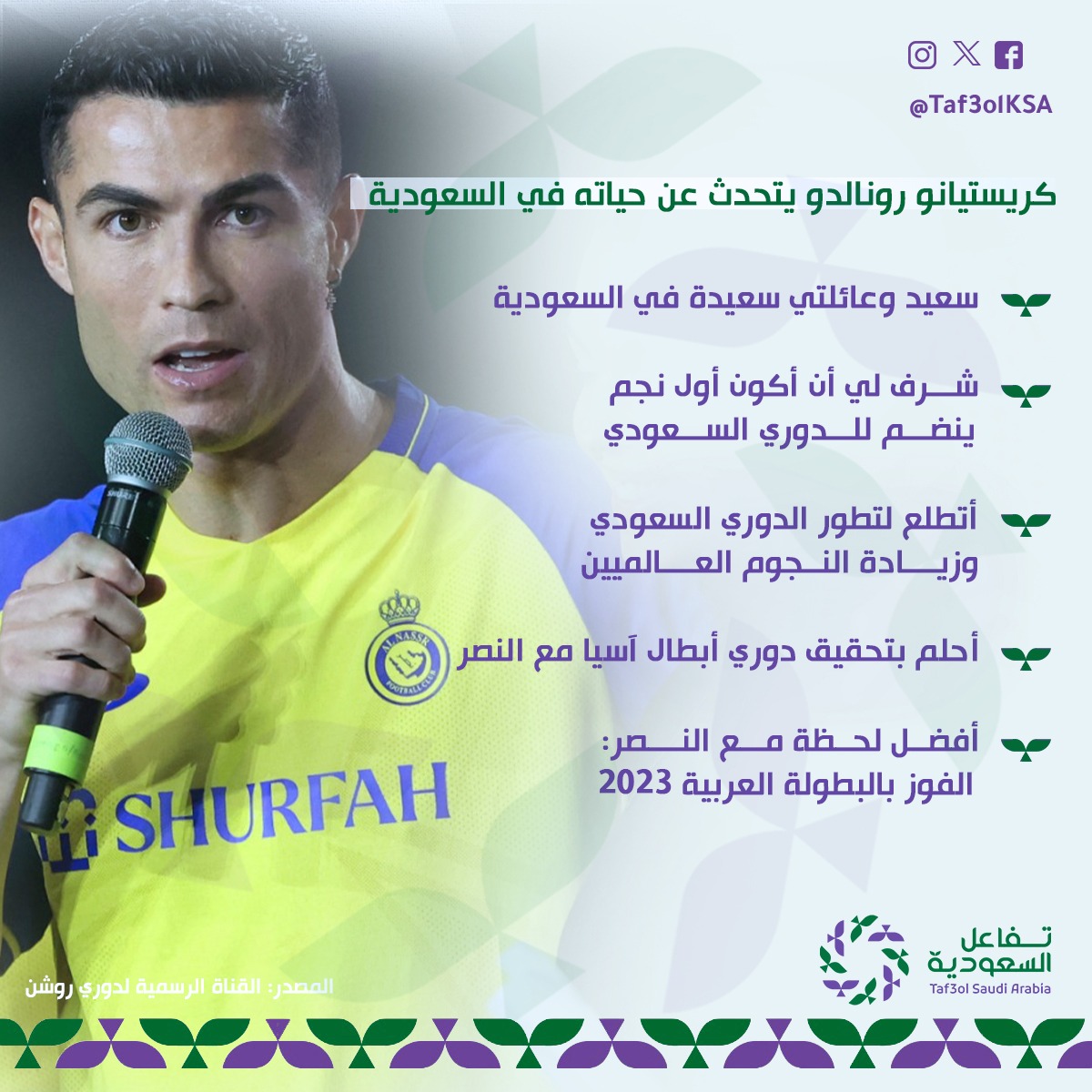 تفاعل السعودية - كريستيانو رونالدو يكشف عن أحلامه في العام الجديد 2025.. ماذا يريد الدون البرتغالي؟