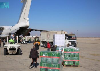 وصول الطائرة الإغاثية السعودية الرابعة لمساعدة الشعب السوري إلى مطار دمشق الدولي