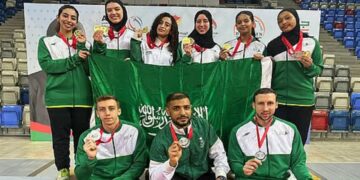 أخضر المبارزة يتصدر عربيًا بـ 60 ميدالية