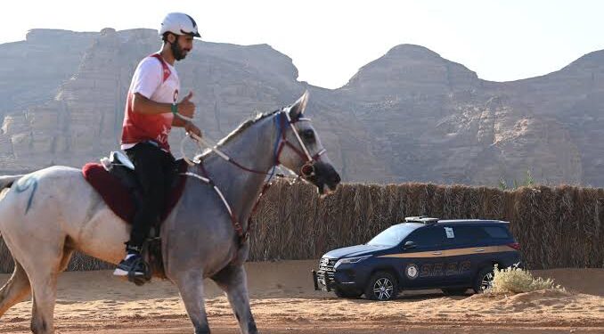 القوات الخاصة للأمن والحماية تنفذ مهامها في سباق درب العلا 2025