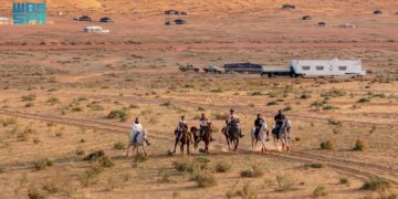 مناطق التخييم تزيد إقبال المتنزهين على المناطق الربيعية في الجوف