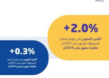 الإحصاء”: التضخم في المملكة بلغ 2.0% خلال شهر يناير 2025