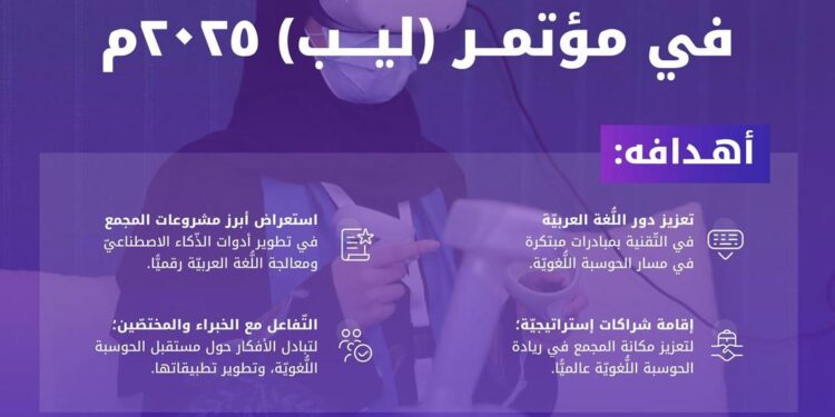 مجمع الملك سلمان العالميّ للُّغة العربيَّة يستعرض مشروعاته اللغوية “في ليب 2025م”