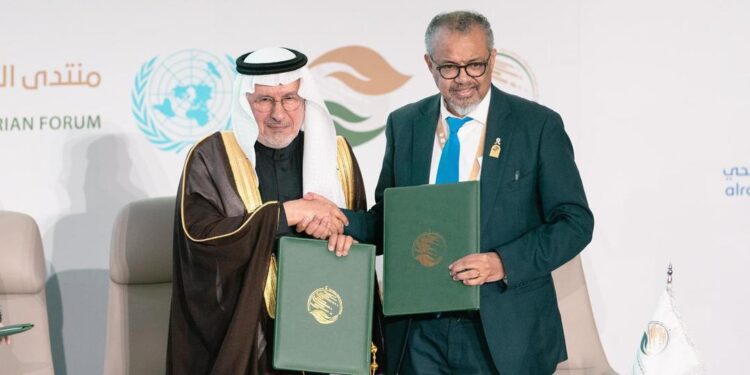 مركز الملك سلمان للإغاثة يوقع اتفاقية تعاون مشترك مع منظمة الصحة العالمية لاستئصال مرض شلل الأطفال في العالم بقيمة 300 مليون دولار أمريكي