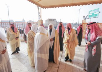 وضع حجر الأساس لجامع العضيب ومركز الدعوة والإرشاد في بريدة