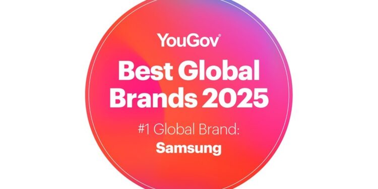 سامسونج تتصدر تصنيف YouGov لأفضل العلامات التجارية العالمية لعام 2025