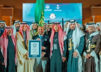 السعودية تدخل “غينيس” بأكبر عرضة في تاريخها احتفالًا بيوم التأسيس