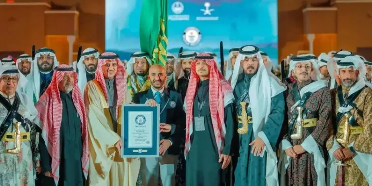 السعودية تدخل “غينيس” بأكبر عرضة في تاريخها احتفالًا بيوم التأسيس