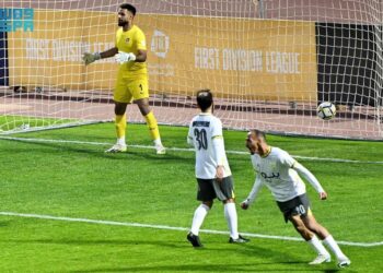لقاء نيوم والجبيل في الجولة الـ 20 من دوري الدرجة الأولى ينتهي بالتعادل الإيجابي