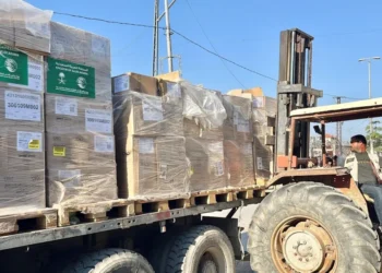 وصول 25 شاحنة إغاثية سعودية لدعم المستشفيات والمراكز الصحية جنوب غزة