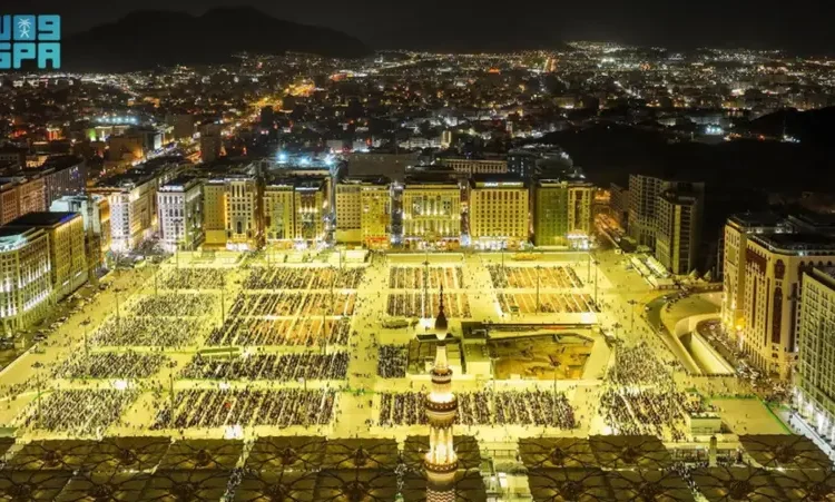 أجواء روحانية مميزة.. 9.7 مليون مصلٍ في المسجد النبوي خلال رمضان