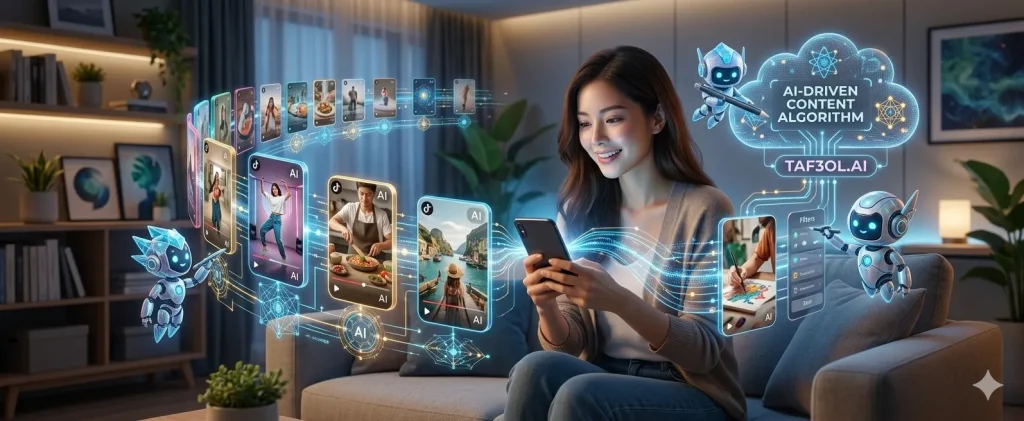 حساب تيك توك بالذكاء الاصطناعي