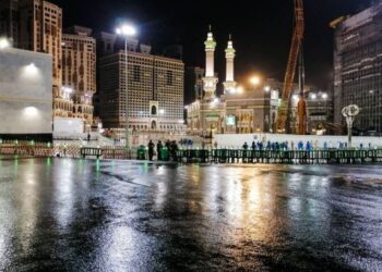 أمطار على مكة المكرمة الآن