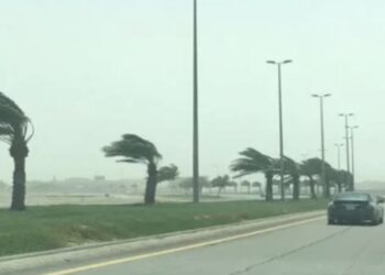 المركز الوطني للأرصاد: رياح شديدة على تبوك