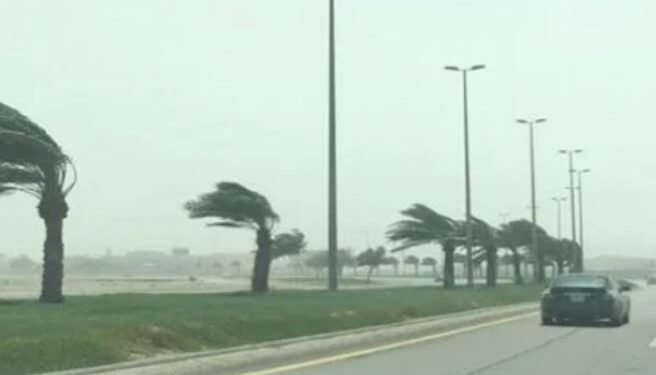 المركز الوطني للأرصاد: رياح شديدة على تبوك